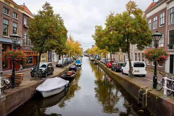 Alkmaar, north holland/ Netherlands 09-27-2020 , city view of Alkmaar, a famous city well known from the cheese trade in the Netherlands