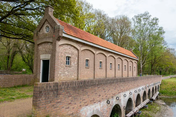 Das Alte Wehr Mit Dem Namen Schuivenhuisje Wurde 1887 Almelo — Stockfoto