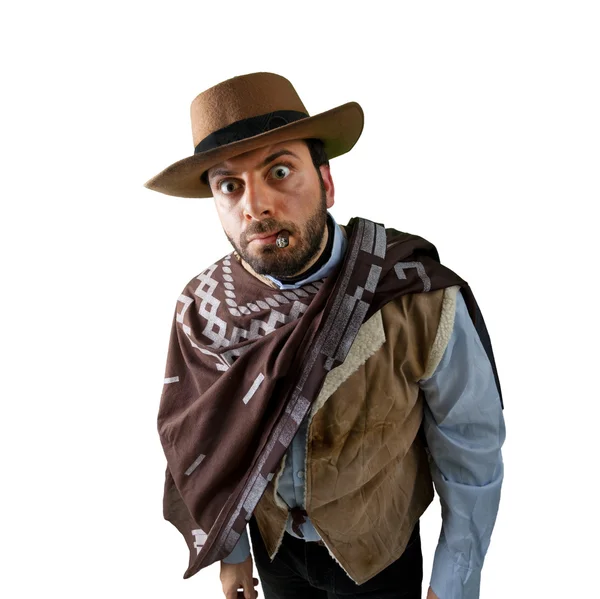 WOW Gunfighter in the old wild west — Stock Photo, Image