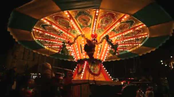 Monaco Van Beieren Duitsland December 2014 Merry Carrousel Actie Het — Stockvideo