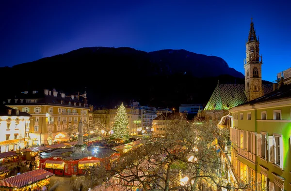 Mercado de Natal em Bolzano — Fotografia de Stock