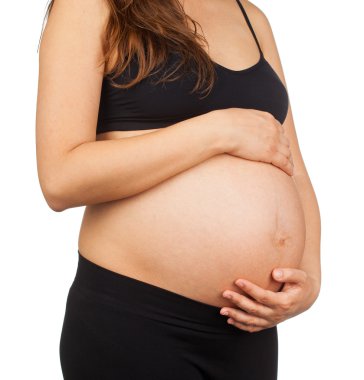 Hamile bir kadının karnı..