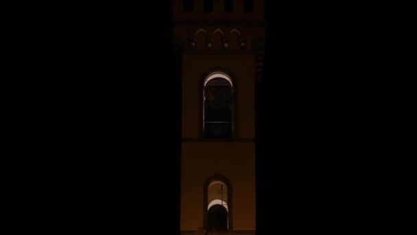 San Giovanni Valdarno Italien Mars 2012 Pretorianska Palatset Palazzo Arnolfo — Stockvideo