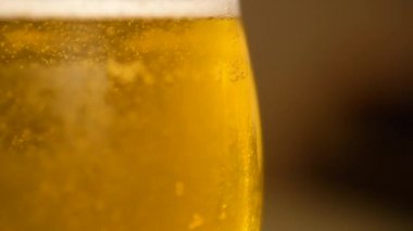 Katı renk arka planda buz gibi bira..