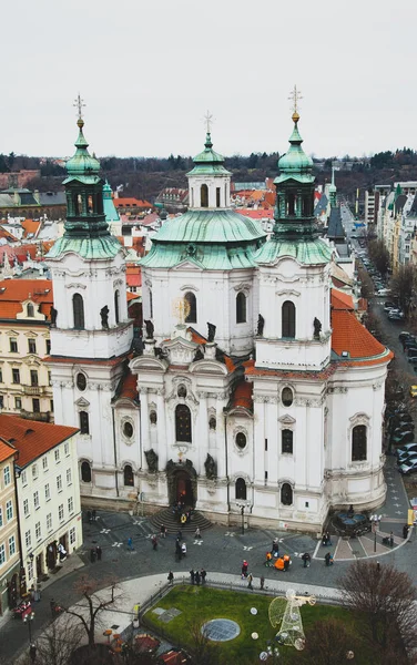 Bela Vista Superior Centro Histórico Praga Stare Mesto Igreja São — Fotografia de Stock