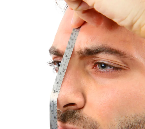 Jongen met meter — Stockfoto