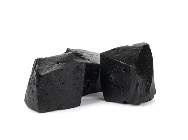 Pure blocks of licorice . — Stock Photo, Image