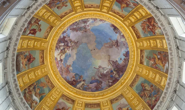 Fresco of the cupola in the Dome des Invalides. — Stock Photo, Image