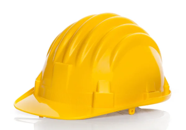 Casco amarillo aislado — Foto de Stock