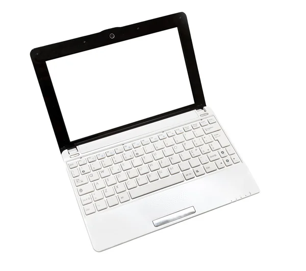 Netbook na białym tle — Zdjęcie stockowe