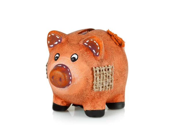 Kleine klei piggy bank — Stockfoto