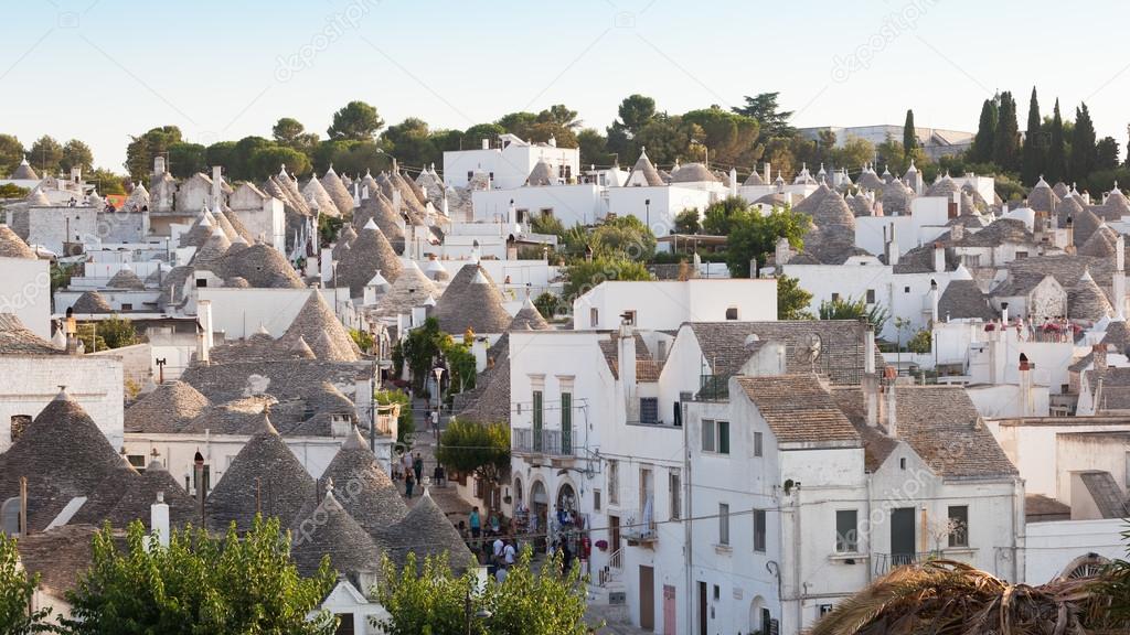 Trulli, the typical old houses in Alberobello.