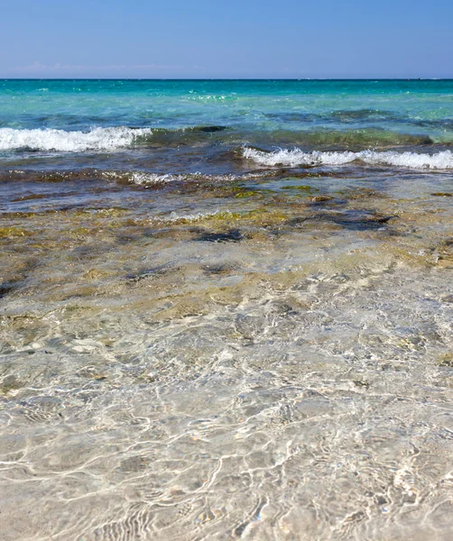 Spiaggia di Baia Verde vicino Gallipoli — Foto Stock
