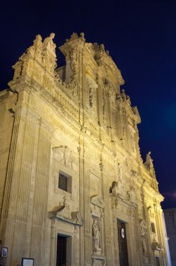Bazilika Katedrali, St. Agata. Gelibolu gece.