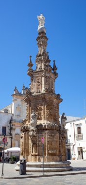 Virgin column. Nardo. Puglia. Italy.