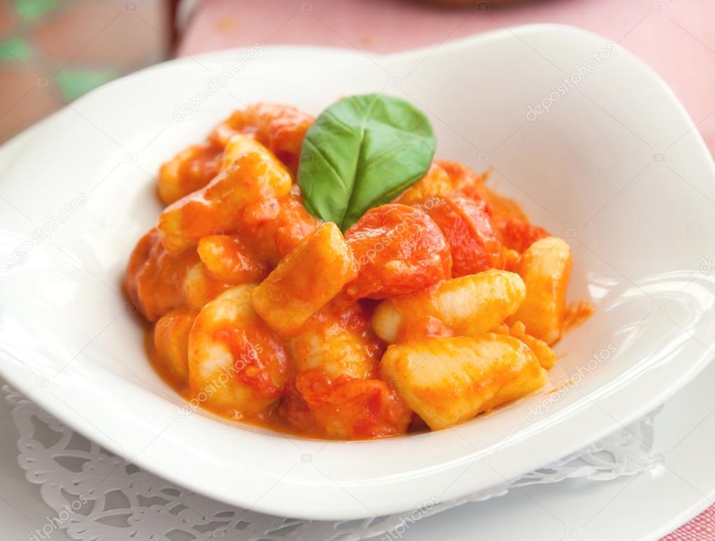 Homemade gnocchi, italian potato pasta