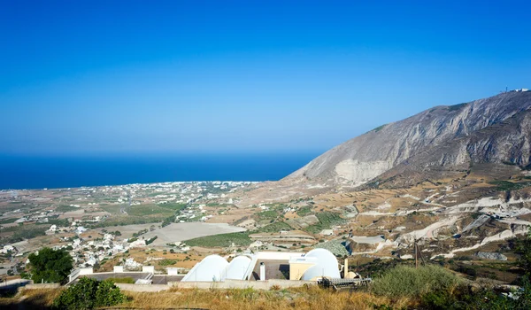 Landschaft von der Insel Santorini — Stockfoto