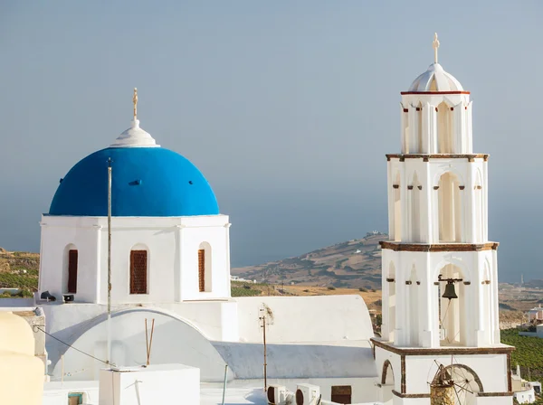 Santorini, pyrgos, theotokaki Kilisesi — Stok fotoğraf