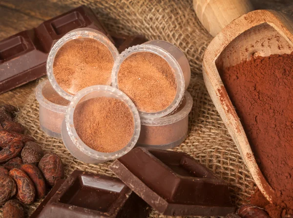 Capsules of chocolate — Stock Photo, Image