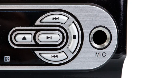 Details of the control buttons of a dvd player — Stock Photo, Image