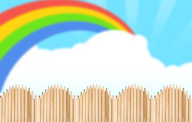 Çit ile ahşap kalemler yaptı