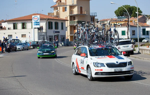 El paso del Tirreno al Adriático en Empoli — Foto de Stock