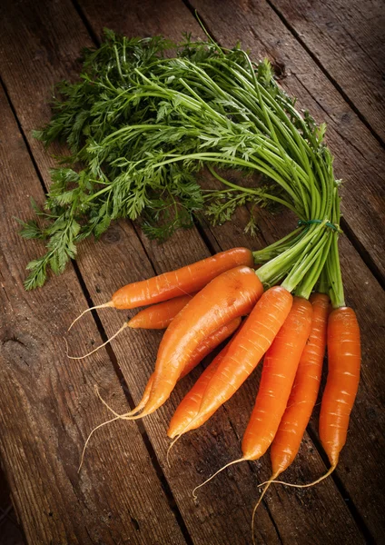 Bunch of fresh organic carrots. — Stock Photo, Image