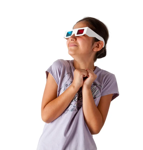 Junge kaukasische Teenager mit Brille 3d — Stockfoto