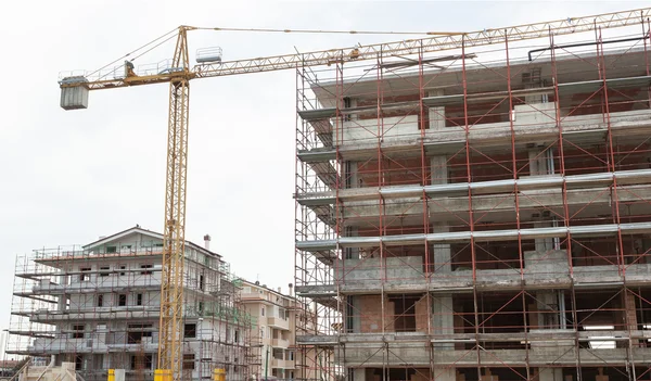 Baustelle mit Kran. — Stockfoto