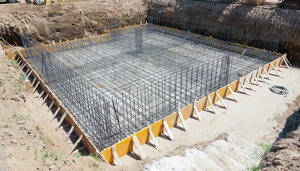 Foundation of a new house. — Stock Photo, Image