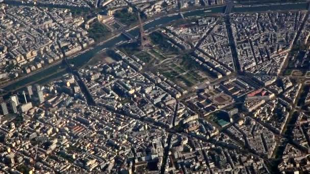 Vista aérea de Paris — Vídeo de Stock