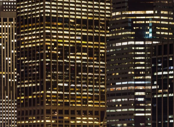 Skyscrapers by night — Stock Photo, Image