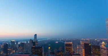 New York'taki Central Park havadan görünümü