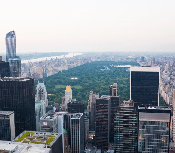 Vedere aeriană a parcului central din orașul New York — Fotografie, imagine de stoc