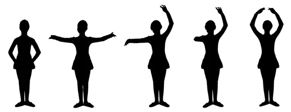 Cinco pasos de la danza clásica — Foto de Stock