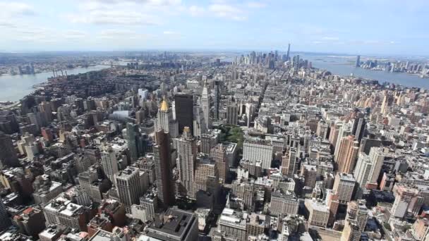 Vista aérea de Nova Iorque — Vídeo de Stock