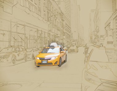 Yellow Cab in New York