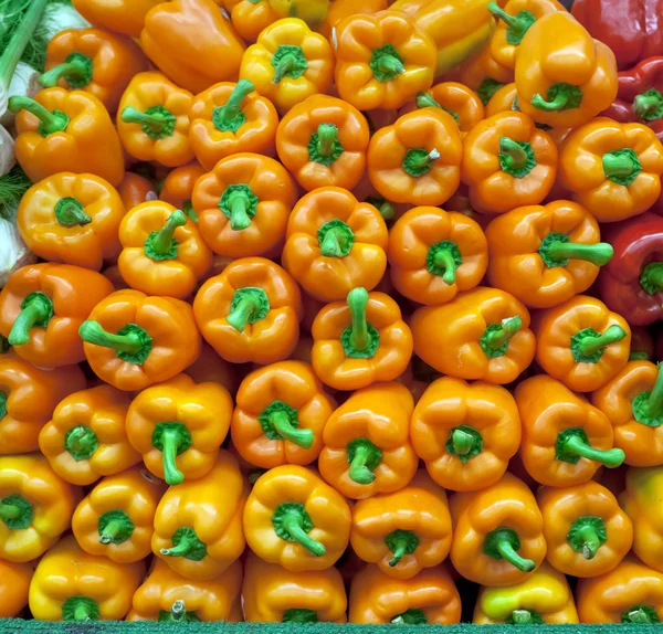 Fresh bell peppers for sale — Stock Photo, Image