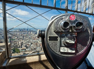 Empire State Binası üzerinde işletilen sikke dürbün