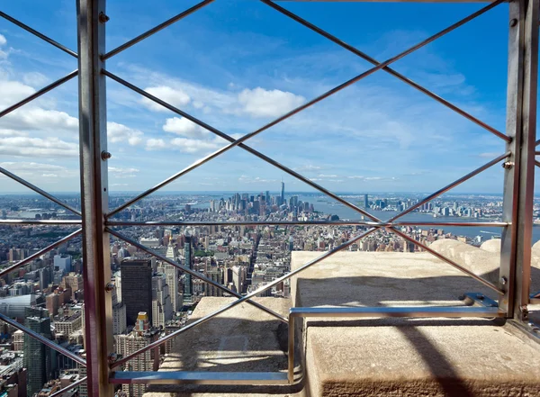 Vista de Manhattan a partir do império edifício estatal — Fotografia de Stock
