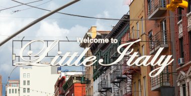 Küçük İtalya oturum aç aşağı Manhattan'hoş geldiniz.