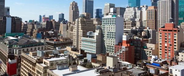 Вид на Манхеттен з будівлі імперської держави — стокове фото