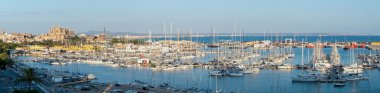 Palma de Mallorca 'nın panoramik görünümü