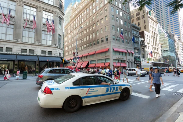 NYPD coche en Manhattan — Foto de Stock