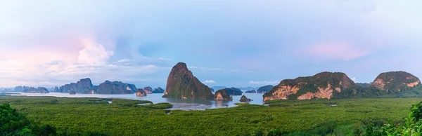 Samet Nangshe Utsiktspunkt Bergslandskap Phang Nga Bay Phuket Thailand Vid — Stockfoto