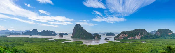 Samet Nangshe Utsiktspunkt Bergslandskap Phang Nga Bay Phuket Thailand — Stockfoto