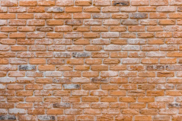 Dojrzały Pomarańczowy Ceglany Ściana Kopia Przestrzeń Tło Zabytkowej Ceglanej Ściany — Zdjęcie stockowe