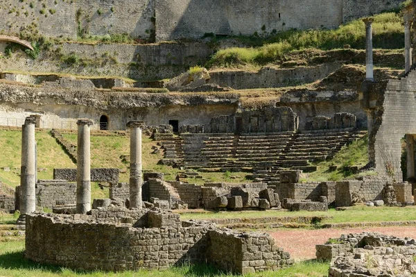 Volterra-amfiteátrum — Stock Fotó