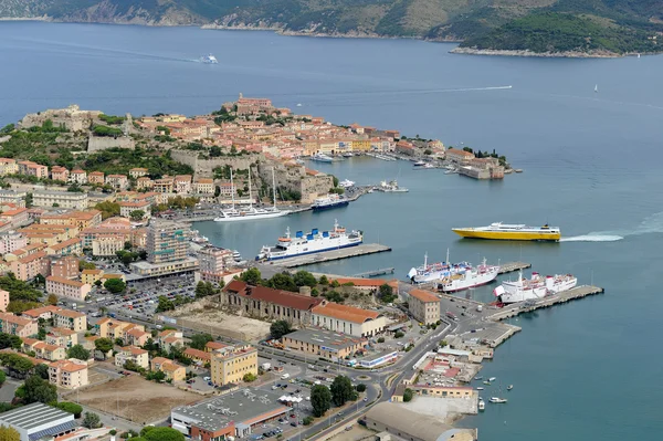 Portoferraio haven-eiland Elba — Stockfoto