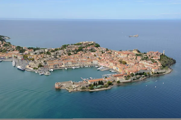 Portoferraio haven-eiland Elba — Stockfoto